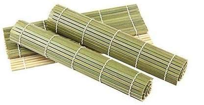 Definite Rectangular Sushi Table Placement for Sushi Making Rolling (Green, Bamboo, Standard Size)