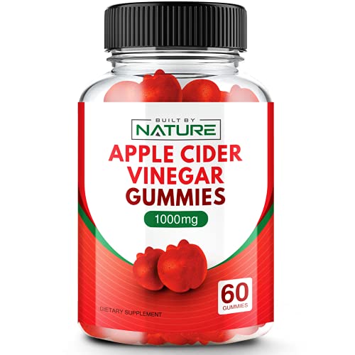 Apple Cider Vinegar Gummies 1000mg ACV from The Mother with Folic Acid, Vitamin B12, Beetroot, and Pomegranate, Chewable Apple Cider Gummy for Cleanse, Digestion, and Energy, Apple Flavor, 60 Gummies Apple Cider Vinegar Gummies 1000mg ACV from The Mother with Folic Acid, Vitamin B12, Beetroot, and Pomegranate, Chewable Apple Cider Gummy for Cleanse, Digestion, and Energy, Apple Flavor, 60 Gummies