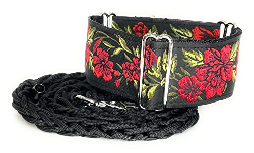 SightHound Gang Martingale Dog Collar and Leash Set for Greyhound Saluki Whippet and Other Breeds...