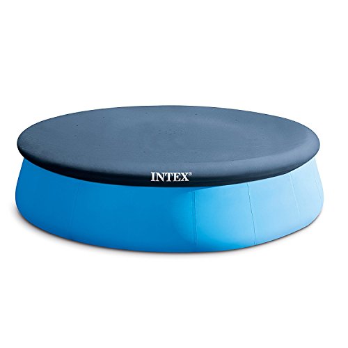 Intex N AA 13 x 12 Easy Set Above Ground Rope Tie PVC Vinyl Pool Cover |, 1 Pack, Blue