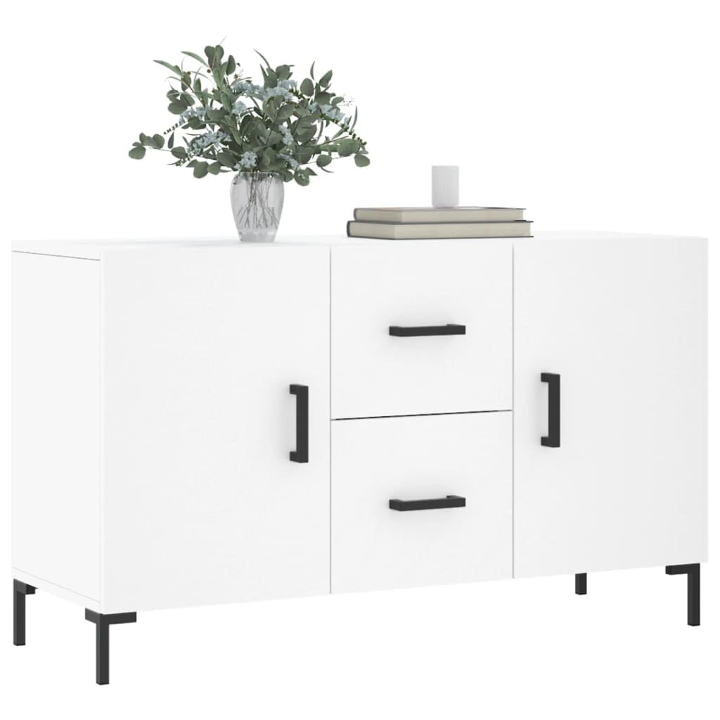 ShGaxin Kredens biały 100 x 36 x 60 cm materiał drewnopochodny, komoda do sypialni, komody i kredensy, szafka do salonu, komoda, komoda do przedpokoju, meble pokojowe - 828172