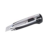 Rock Hard Aluminist magazine knife, Dual Lock, with 3 Rock Hard blades, chrome