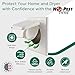 NO-PEST VENT, Exclusive Dual Door Dryer Vent Cover Outdoor 4 inch or Bathroom fan, Made in USA w Highest UV Resistant Plastic in any Outdoor Vent Cover (White, 4 inch W/O Duct Tube)