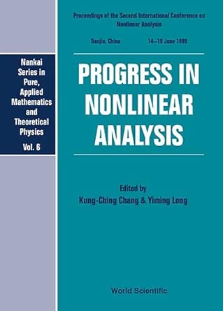 Progress In Nonlinear Analysis - Proceedings Of The Second International Conference On Nonlinear Analysis: 6 book cover