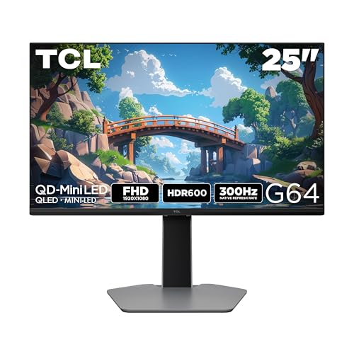 TCL 25” G64 Series 1080P Full HD HDR QD-Mini LED Gaming Monitor