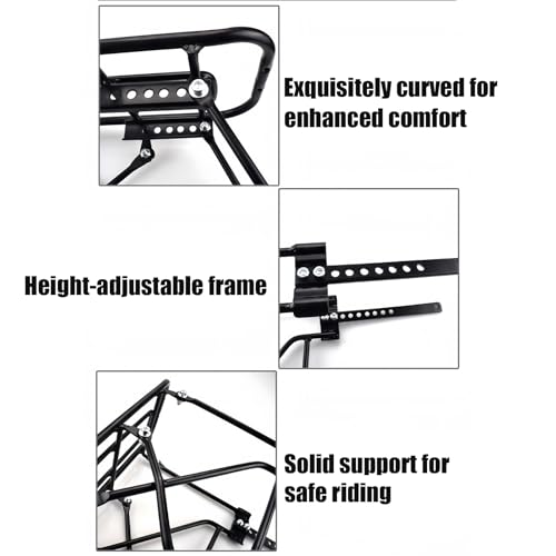Soporte de bicicleta trasero de acero ajustable para carretera 6