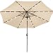 Produktbild FP-TECH FP-JD4013LU Sonnenschirm mit Solarpanel, 24 LEDs und USB, Beige, 2,7 m