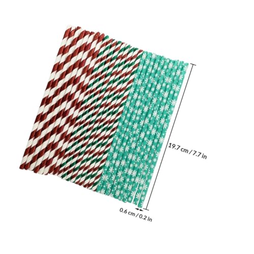 150 pitillos desechables de papel navideños miniatura 2