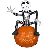 Lightshow Airblown-Micro Lights-Jack Skellington on Pumpkin-Giant-Disney
