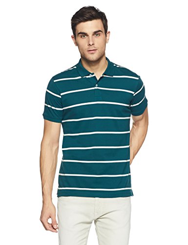 Image of Get In Men's Striped Regular Fit Polo