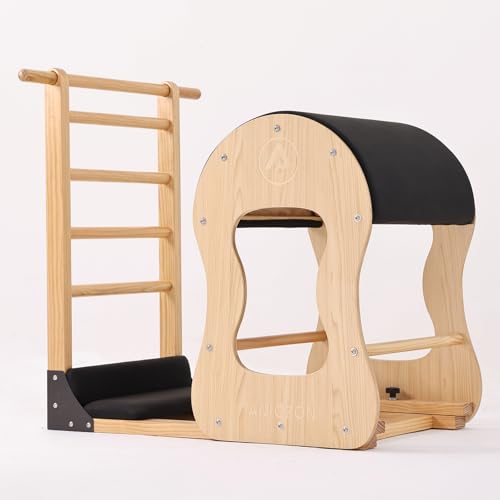 STSERT ZONE Ladder Barrel, Pilates Exercise Equipment for Building Strength and Flexibility, Strength-Training Tool, Workout Equipment for Home Pilates Gym or Studio Use (Linear Style, Maple)
