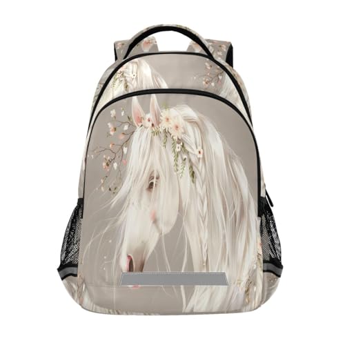 Sac d'école cheval aux cheveux longs pour les sorties et les journées de classe