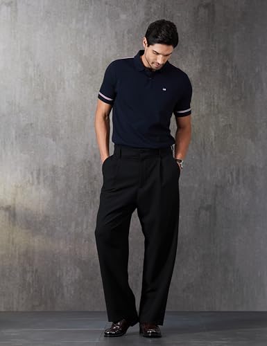 Image of Arrow Sports Men's Solid Regular Fit Polo Shirt