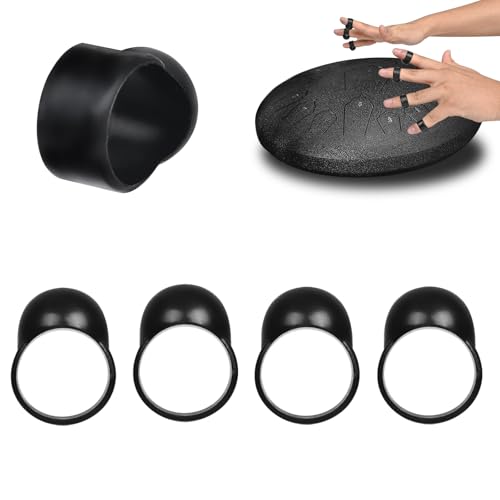 Steel Drum High quality rubber finger cots, silicone rubber percussion finger cots, palm percussion instrument accessories, hand drum accessories for beginners (4 Pcs)