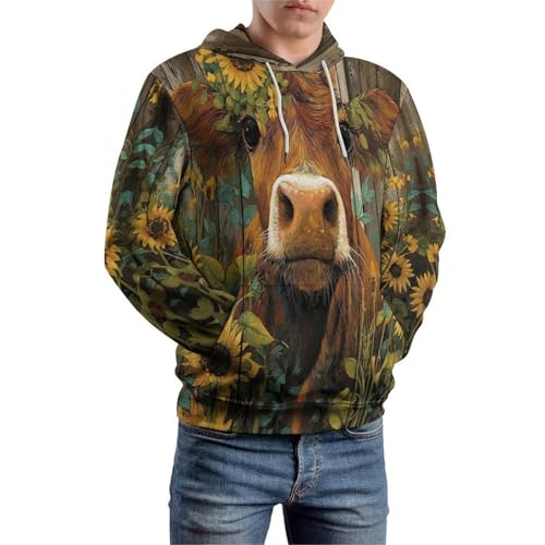 Sweat à capuche imprimé 3D pour vos weekends à la campagne - 5