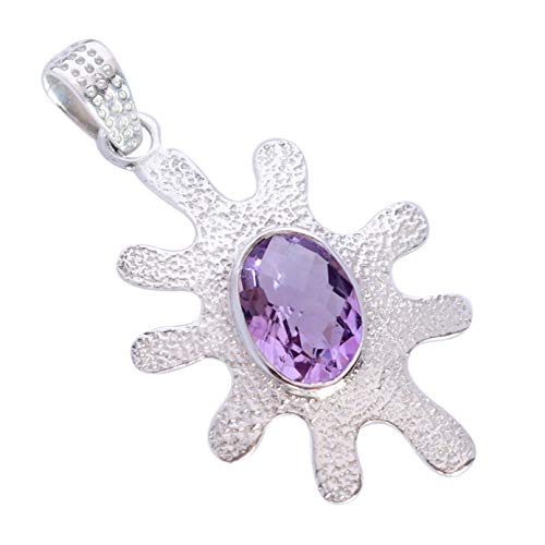 Pendentif améthyste argent 925 RI-5418, le cadeau idéal pour un anniversaire unique