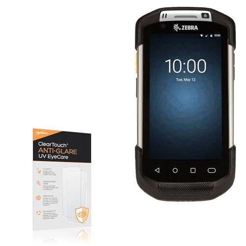 BoxWave Screen Protector Compatible With Zebra TC70x - ClearTouch Anti-Glare Anti-UV EyeCare (2-Pack), Filters out Harmful Blue Light Reduce Fatigue