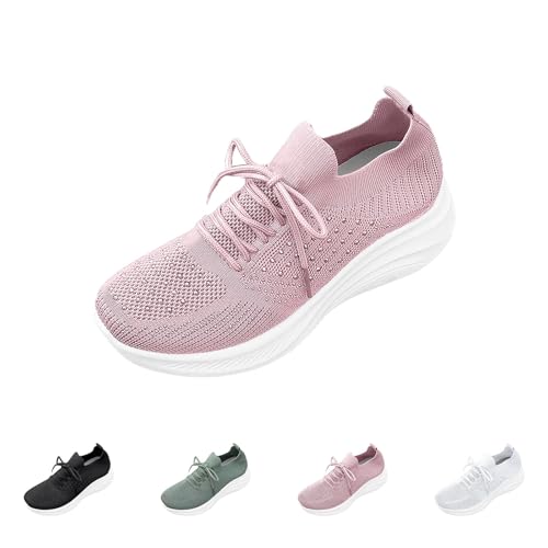 Baskets compensées légères en strass pour marcher sans fatigue - 4