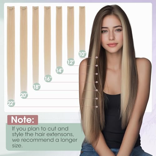 Extension cheveux naturels à clips 35cm Benehair postiche humains vierges - 6