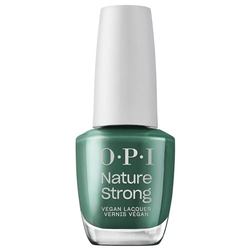 OPI Nature Strong Nagellack Leaf by Example – langanhaltender Nagellack mit veganer, innovativer Formel mit natürlichen Inhaltsstoffen – für glänzende Nägel in Dunkelgrün