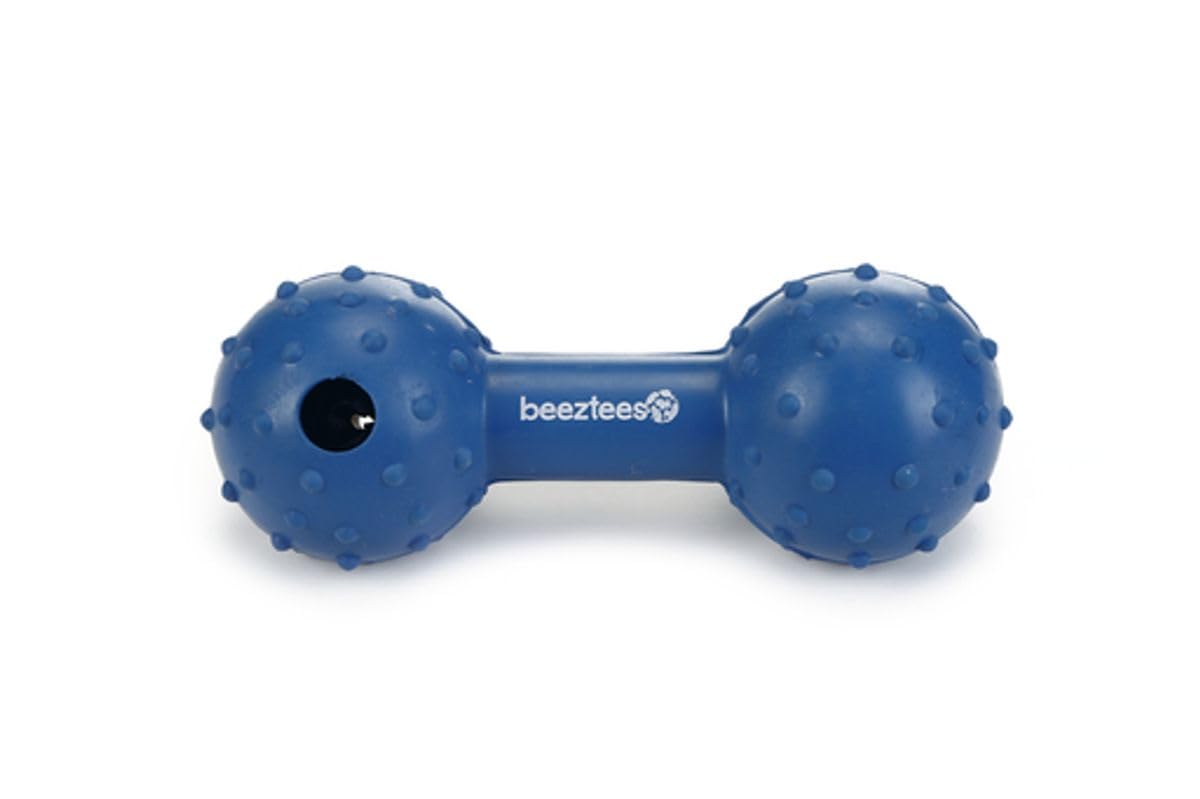 Beeztees Köpek Oyuncağı, Ödül ve Oyun, Dambıl, Kauçuk, Mavi, 11,5cm