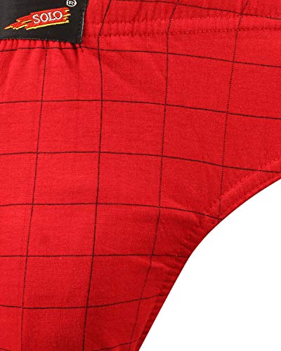 Image of SOLO Mens NEO-Tech Wrapper Fabric - Ultra Soft Modern Cotton Brief - Checks Box Design - (Pack of 2)
