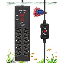 fishkeeper 800W Submersible Aquarium Heater Ultra-Safe Digital Fish Tank Heater for 80-230 Gallon, Leaving Water Auto Power-Off, PID Intelligent Fast Heating, 59F-93F Accurate Temperature Control