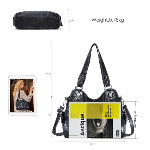 Image of Angel Barcelo Purses for Women Soft PU Leather Shoulder Bag Crossbody Purse and Handbags