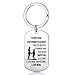Always Remember You Are Braver Than You Believe Jewelry Keychain Keyring Gift For Son Daughter (Mother To Son)