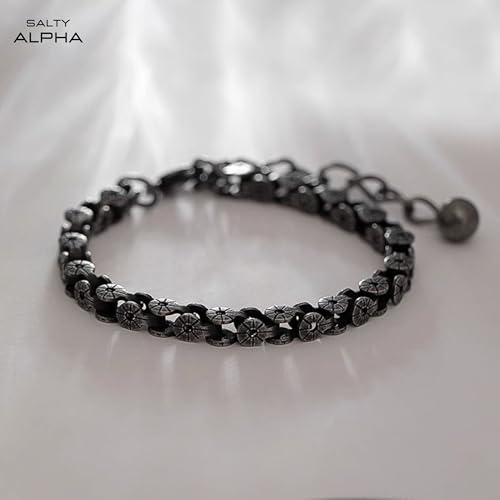 Image of SALTY ALPHA Leopard Classic Bracelet for Men & Boys | Stainless Steel | Wrist Band | Fancy & Stylish | Birthday Gift | Aesthetic Jewellery | Accessories for Everyday Wear | Christmas, Marriage, Birthday | Gift for Valentine Day