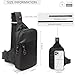 higouta Mini Sling Bag for Men Women, Small Crossbody Waterproof Practical Shoulder Chest Bag for Travel Work Sport