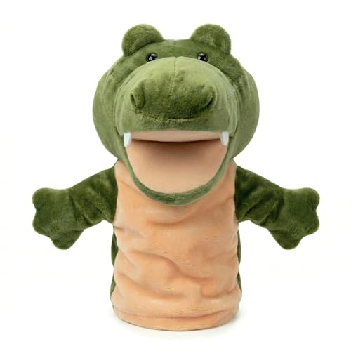 LOMTRATS Marionetas de Mano de Animales con Boca Abierta móvil para niños, Lobo, león, etc Contar Historias, enseñar, Preescolar, Regalos de cumpleaños