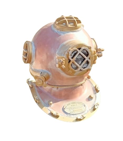 Generic US Navy Mark V Diving Helmet Replica Deep Sea Gift for Collectors & Enthusiasts, As shown in image