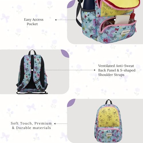 Image of F Gear Colour Buddy 12L Kids Backpack, Kids Can Colour On The Bag, 1 Compartment & 2 Pockets; Lightweight, Durable & Fun Backpack for School & Travel | Comfortable & Stylish Bag
