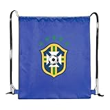 Mochila Saco Brasil Azul Royal – Sacochila Esportiva Oficial com Escudo e 5 Estrelas | Leve, Resistente e Impermeável