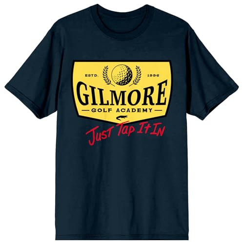 Happy Gilmore Golf Academy Just Tap It in Adult Navy Crew Neck Short Sleeve T-Shirt