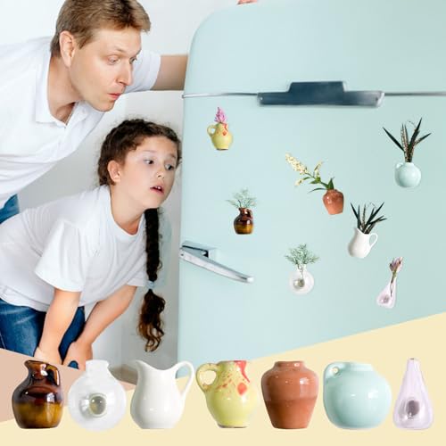 Mini calcomanía magnética de plantas para sujetar listas y decorar la cocina 7