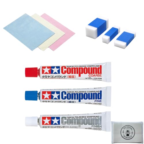Amazon.co.jp: タミヤ 研磨セット コンパウンド (粗目 87068・細目