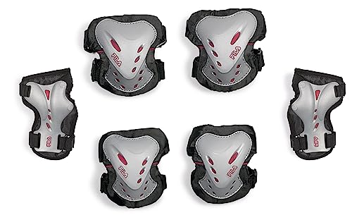 Protecciones para mujer Fila FP Lady Gears en color negro y magenta
