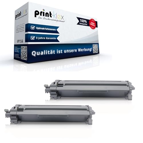 2X Print-Klex Tonerkartuschen kompatibel für Brother MFC-L 2800 DW MFC-L 2800 Series MFC-L 2802 DN MFC-L 2802 DW MFC-L 2820 DN TN 2510 TN-2510 TN2510 Schwarz Black - Office Serie