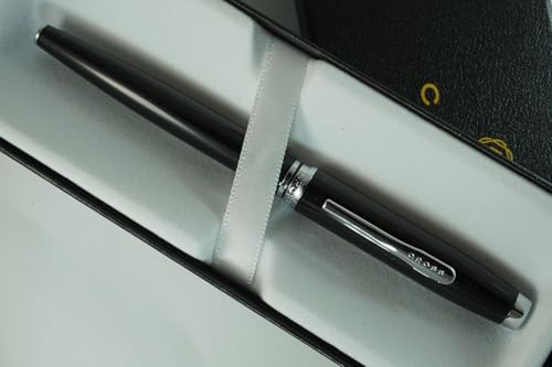 Image of Cross Coventry Black Rollerball Pen - Refillable, Medium Point, Black Ink, Everyday Gift Box