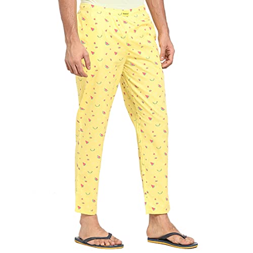 Image of Bewakoof Men's Printed Regular Fit Cotton Pyjama