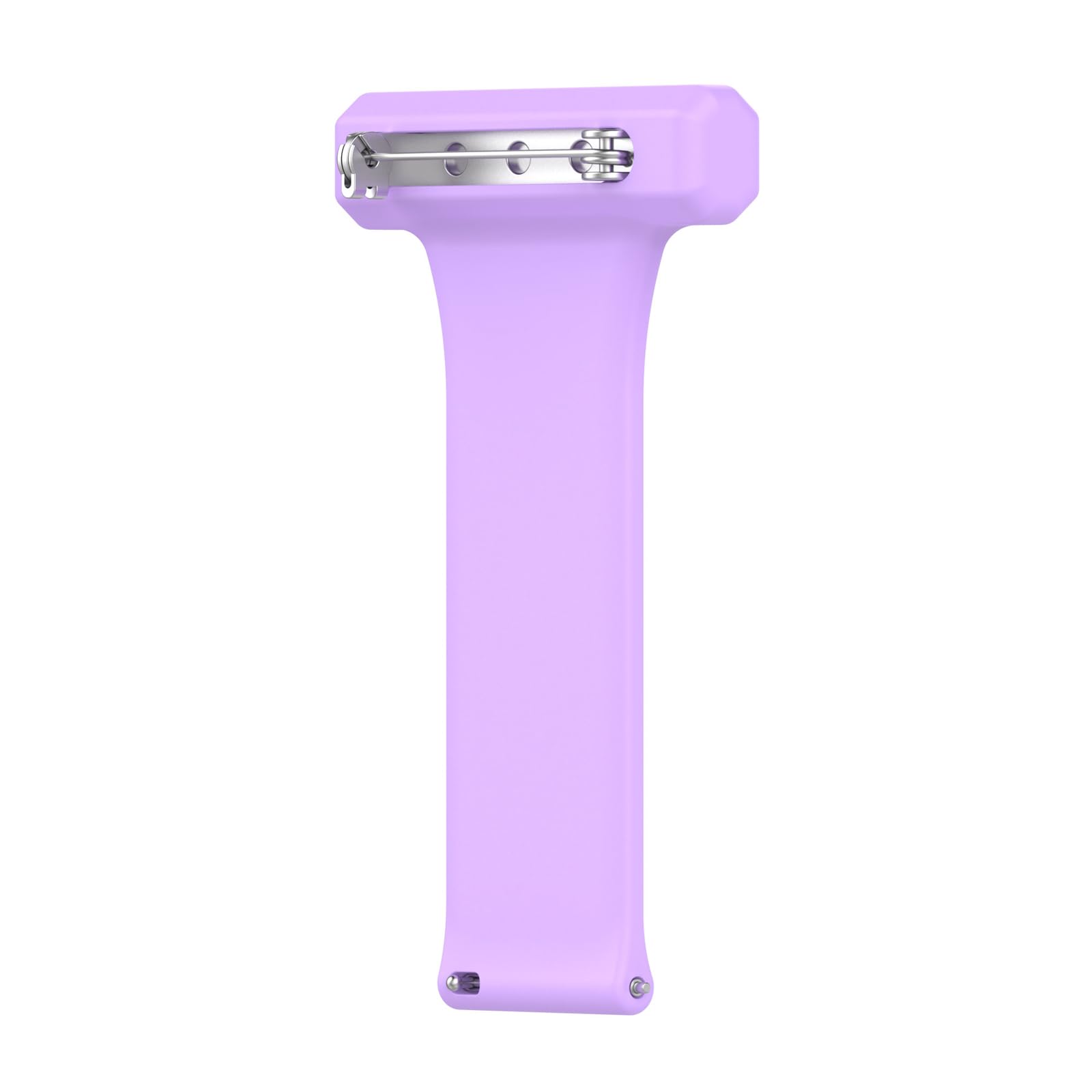 Wwhjr Purple Watch For Smart Watch 20Mm Silicone Strap Brooch Band For Nurse Midwive Doctor Healthcare Silicone Nurse Watch Strap Pin
