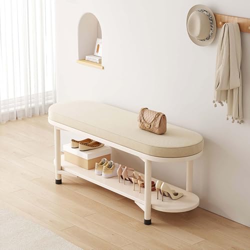 Étagère à chaussures de style moderne rembourrée et meuble compact 100cm - 4