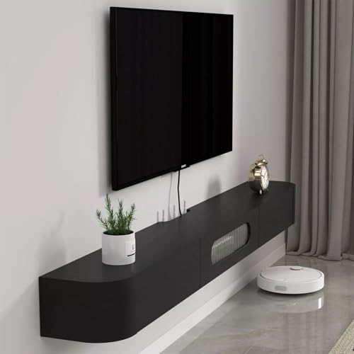 Meuble TV flottant au design minimaliste moderne console murale 120 cm