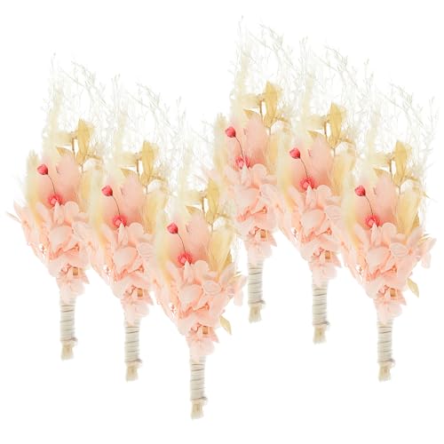 Mini ramo de flores secas naturales para decoración miniatura 1