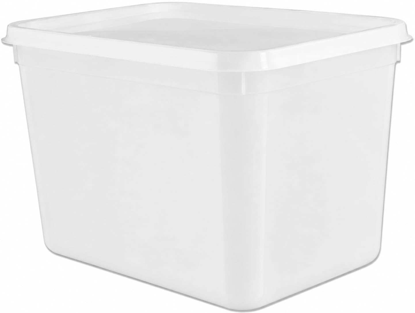 ACME 10 recipientes para helados de 4 litros con tapas/recipientes de almacenamiento de alimentos con tapas.