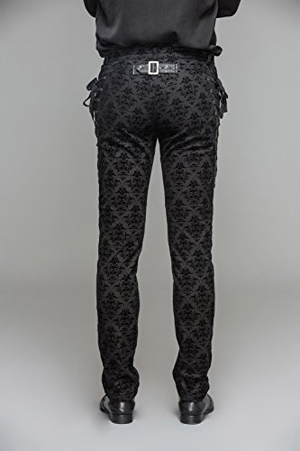 Devil-Fashihon-Gothic-Herren-Schwarz-Mode-Freizeit-Jacquard-Hosen-Steampunk-Maenner-Herbst-Winter-Lange-Anzug-Gerade-Hose