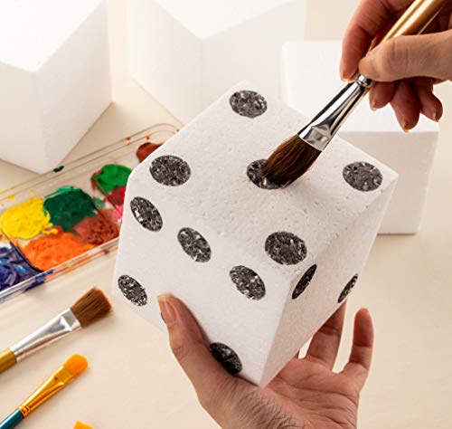 Foam Blocks, Arts and Crafts Supplies (4 x 4 x 4 in, 6-Pack)