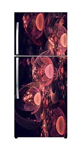Byte Shop 3D Flowers in Under Bubble with Lighting Decorative Poster Extra Large Fridge Sticker (PVC Vinyl Covering Area 61cm X 160cm)
